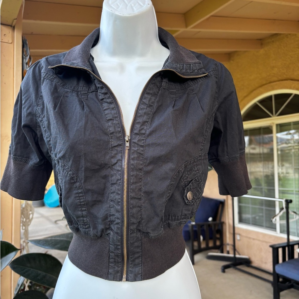 Active Basic Dark black Utility Jacket